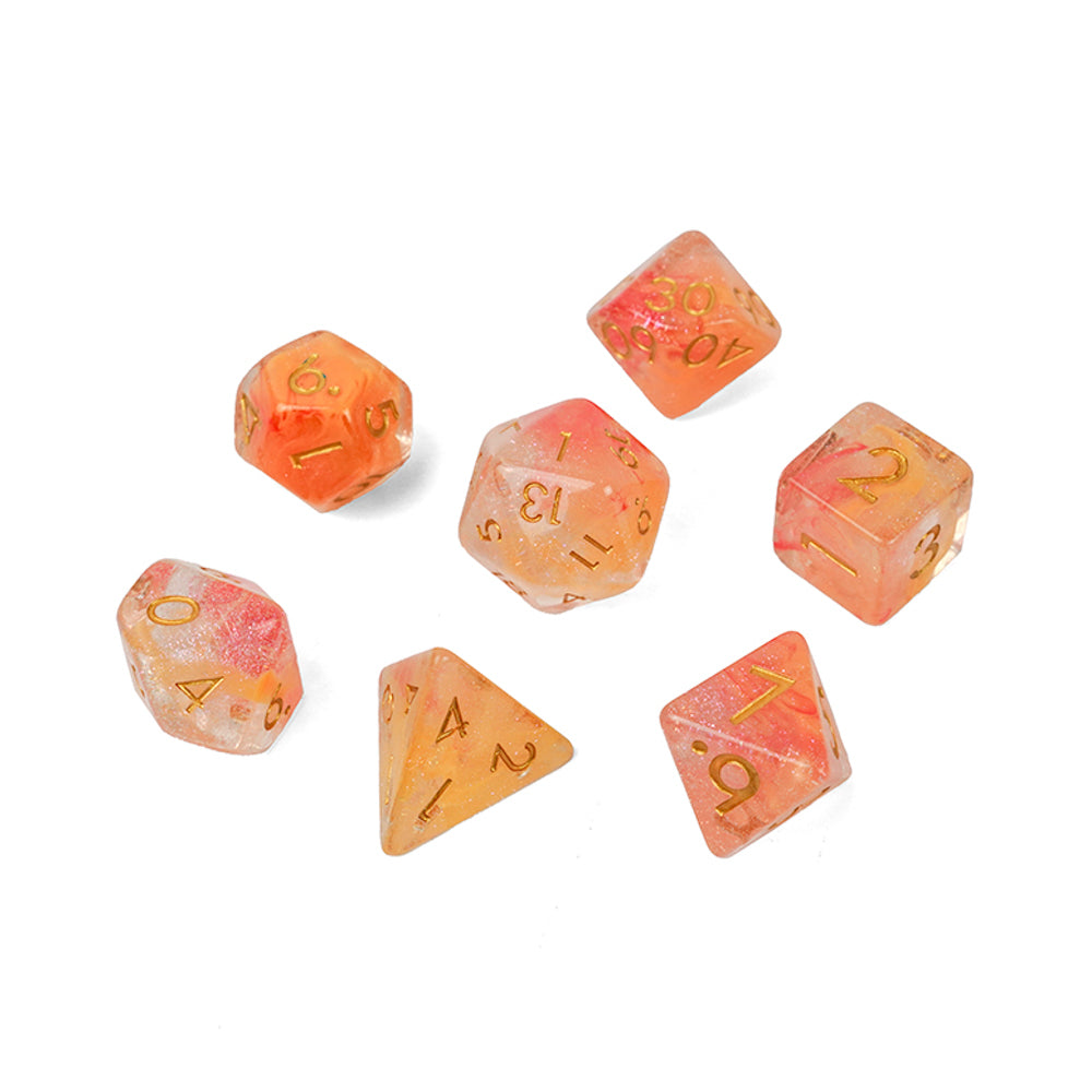 RPG dice set: 7pcs multi-sided