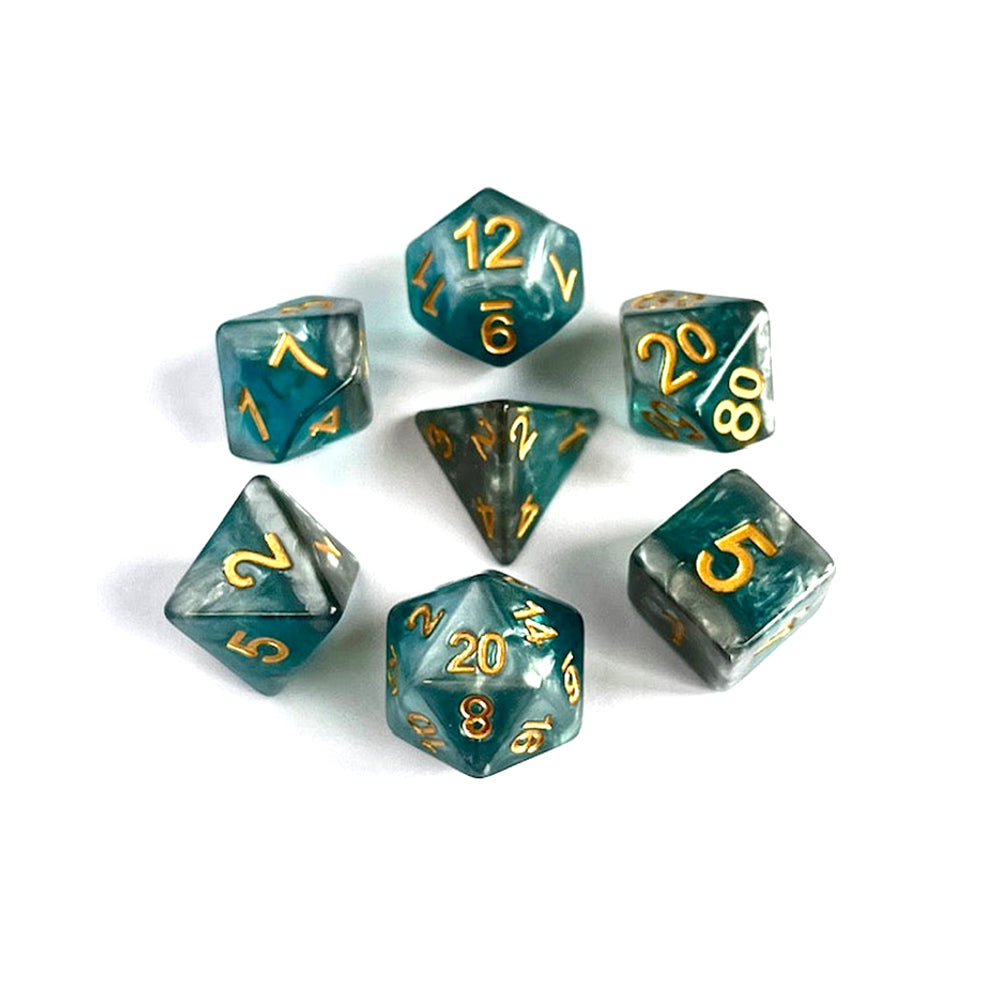 RPG dice set: 7pcs multi-sided