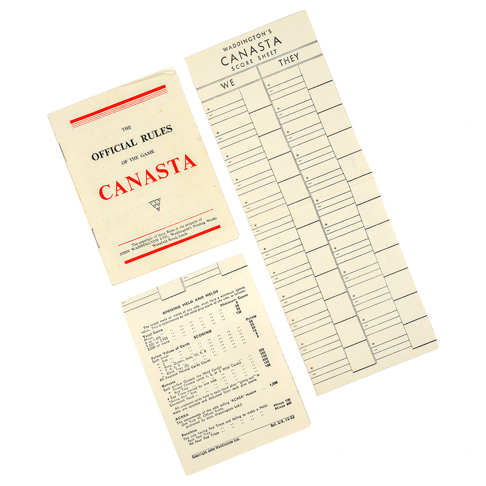 Real Canasta Cards - 1952.