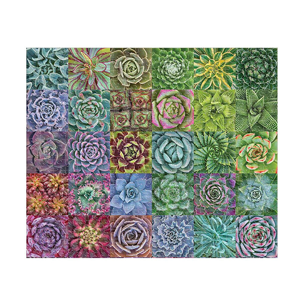 succulent puzzle 500 pieces Galison jigsaw puzzle: Succulent Spectrum (500px)