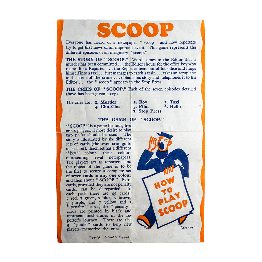 Scoop card game - 1920s