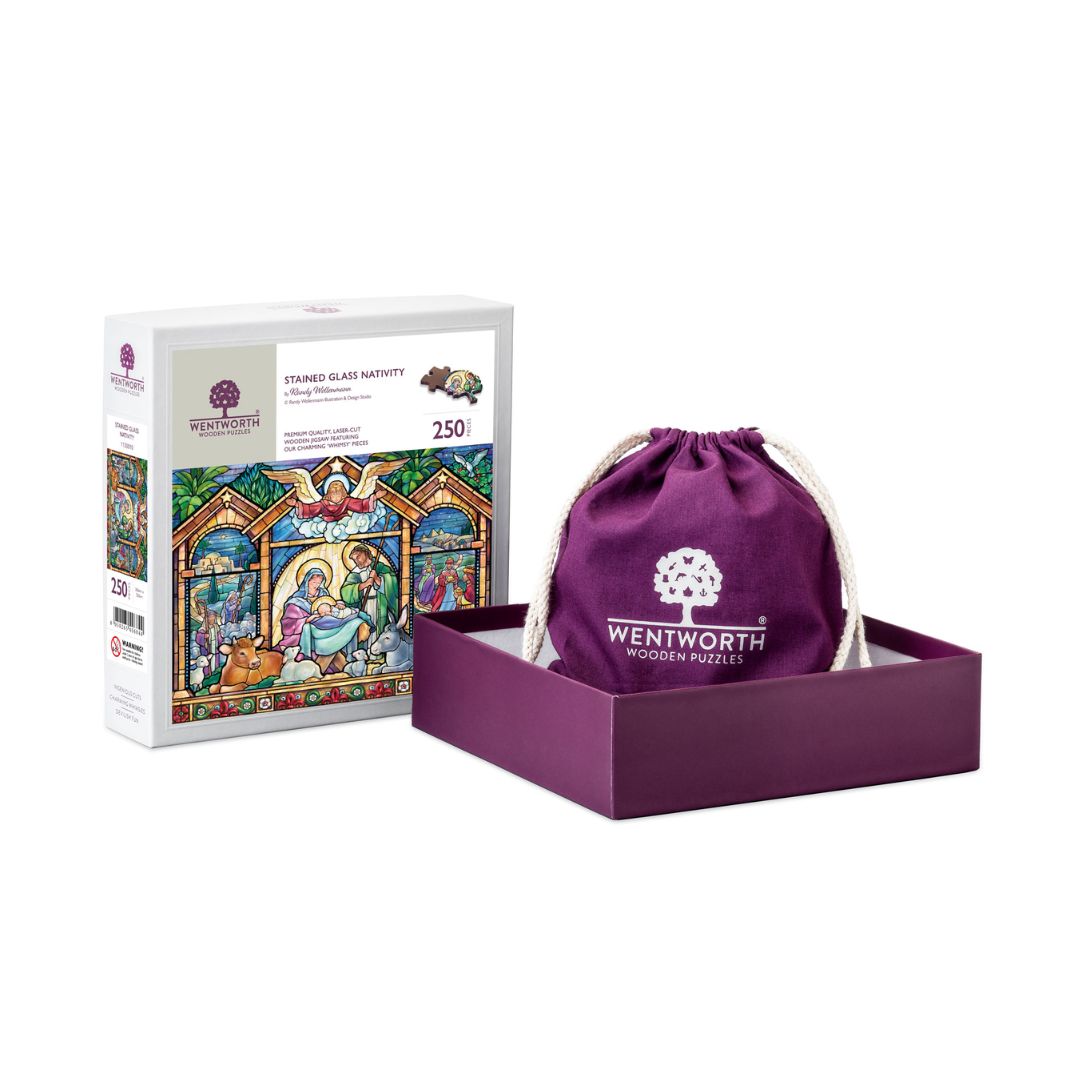 Stained Glass Nativity jigsaw puzzle (250 large pieces)