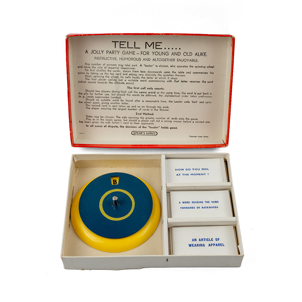 Tell Me quiz game - 1950s