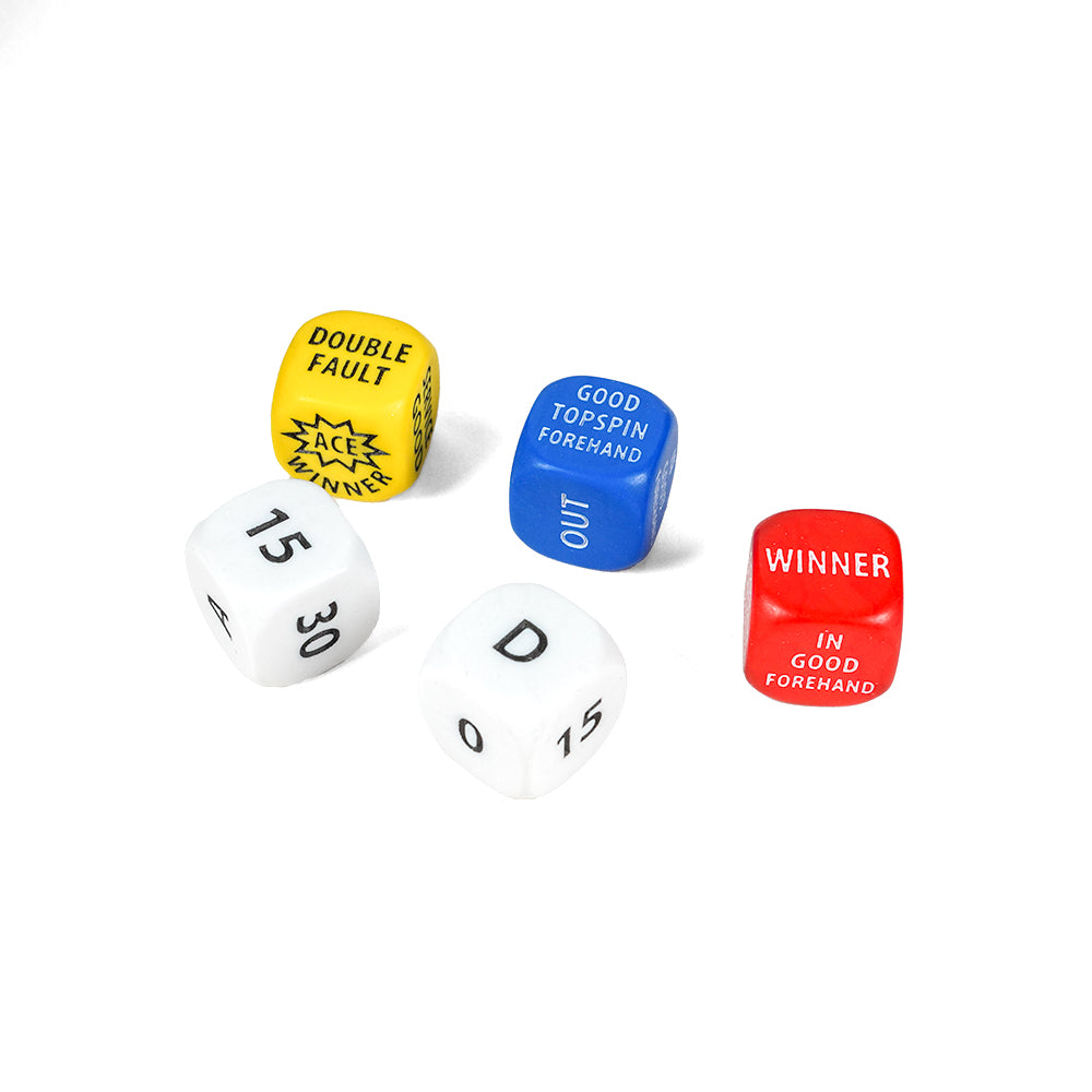 Tennis dice gift set (leather case)
