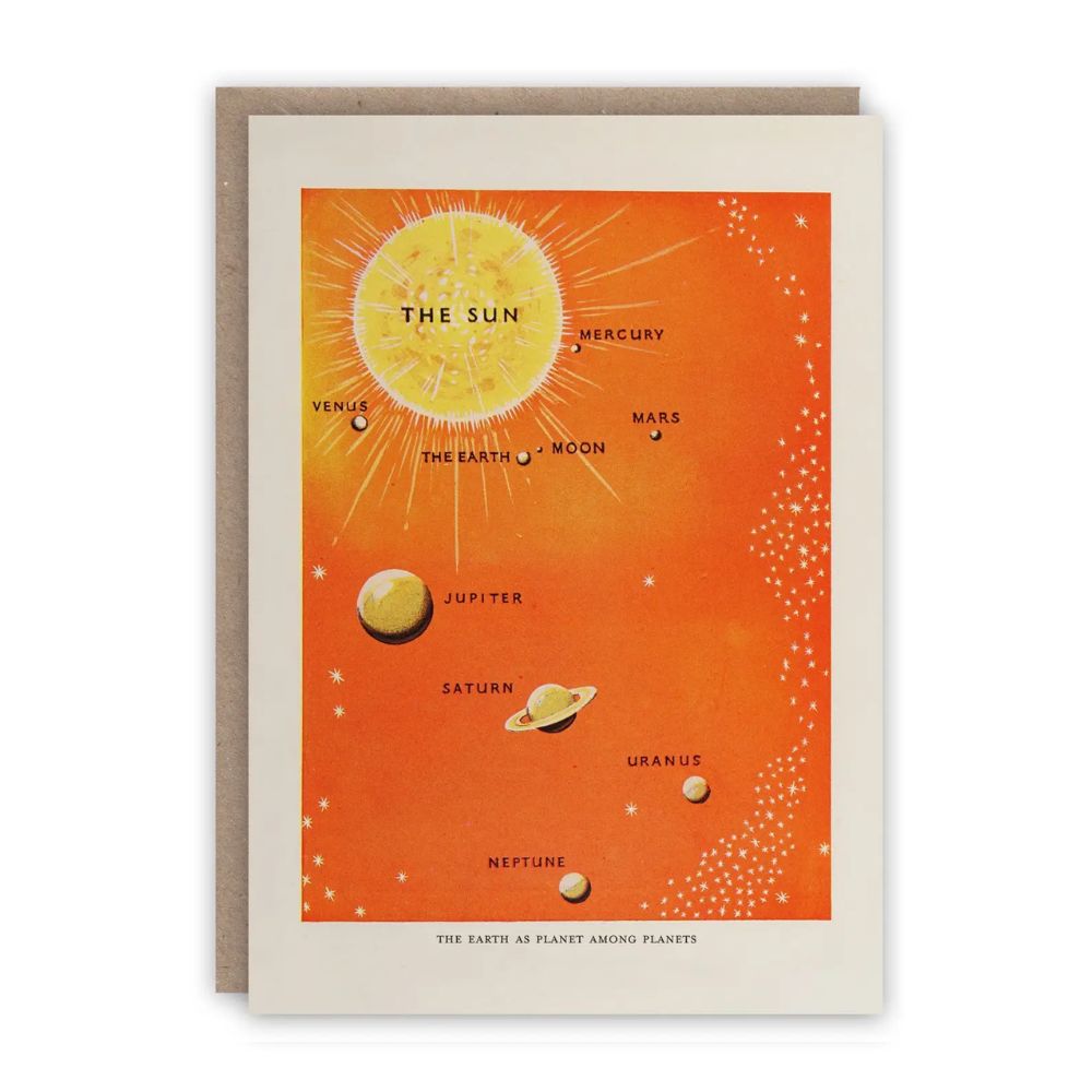 The Planets greeting card