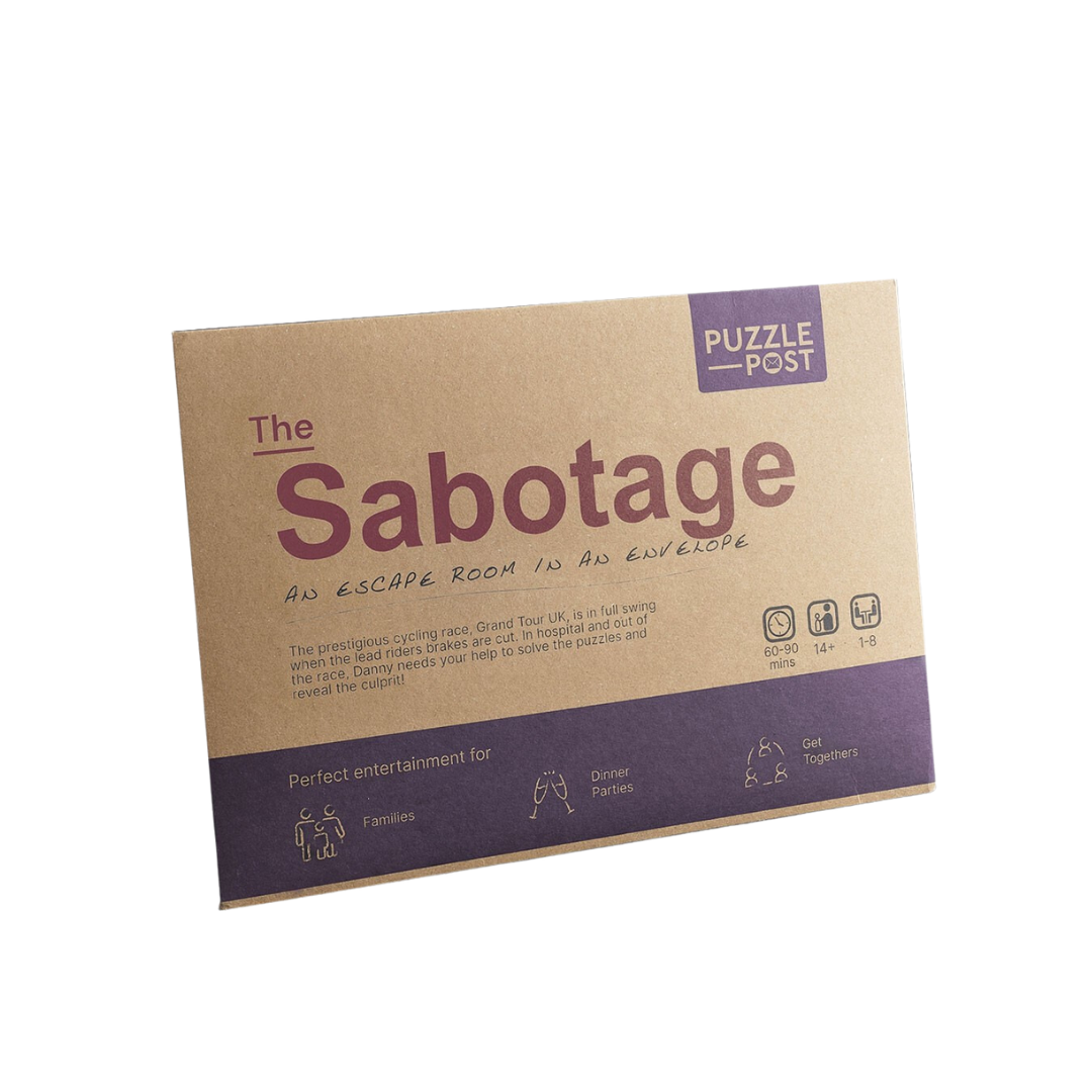 The Sabotage: an escape room in an envelope