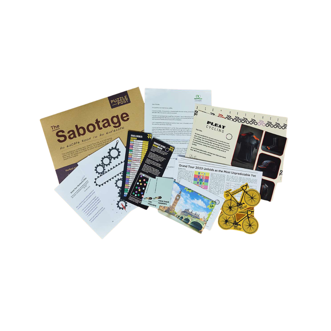The Sabotage: an escape room in an envelope