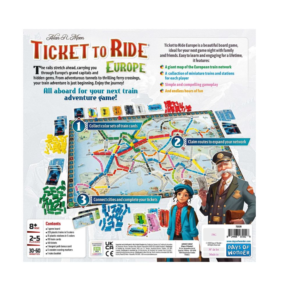 Ticket to Ride: Europe 2026 Refresh