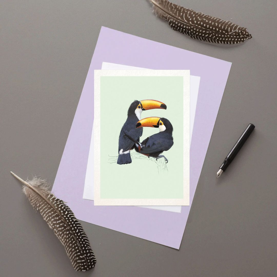 Toco Toucans greetings card