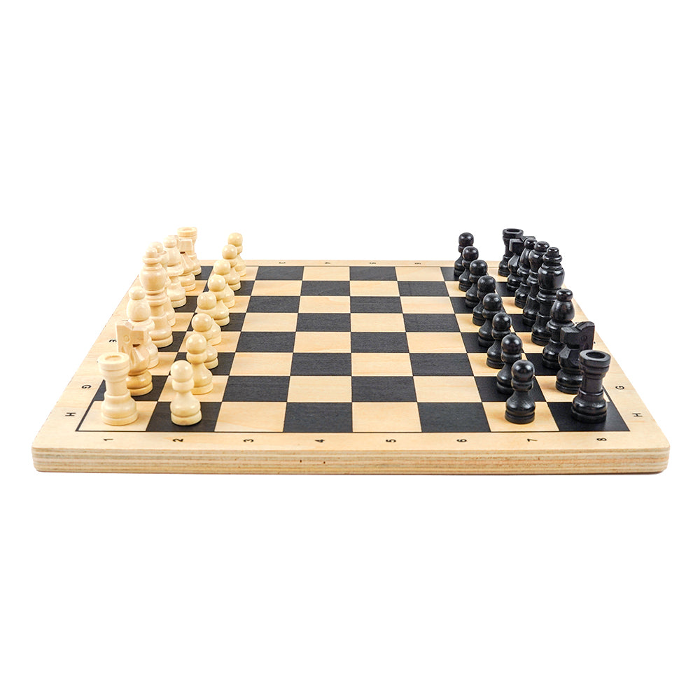 Tutorial wooden chess set