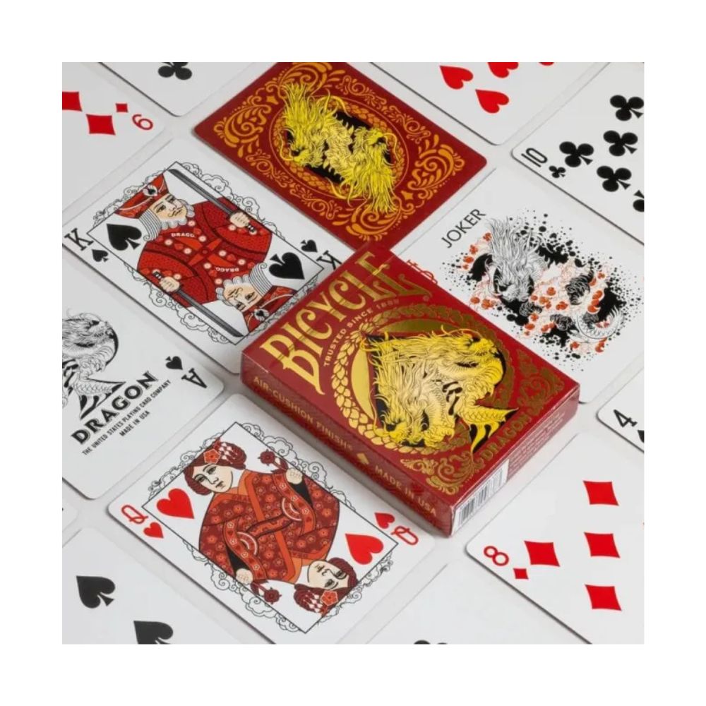 Bicycle Red Dragon playing cards