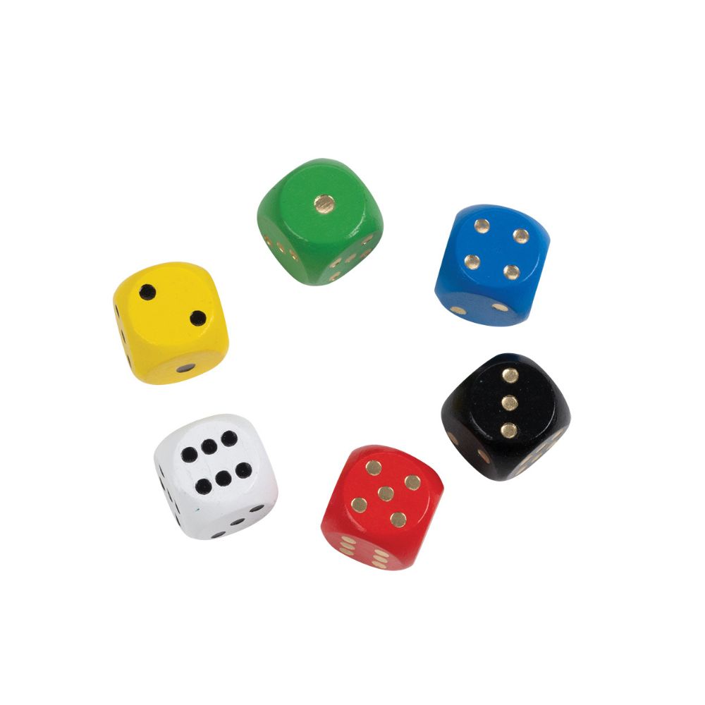 Standard dice: wooden