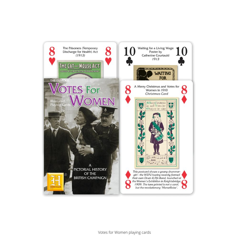 Votes for Women playing cards