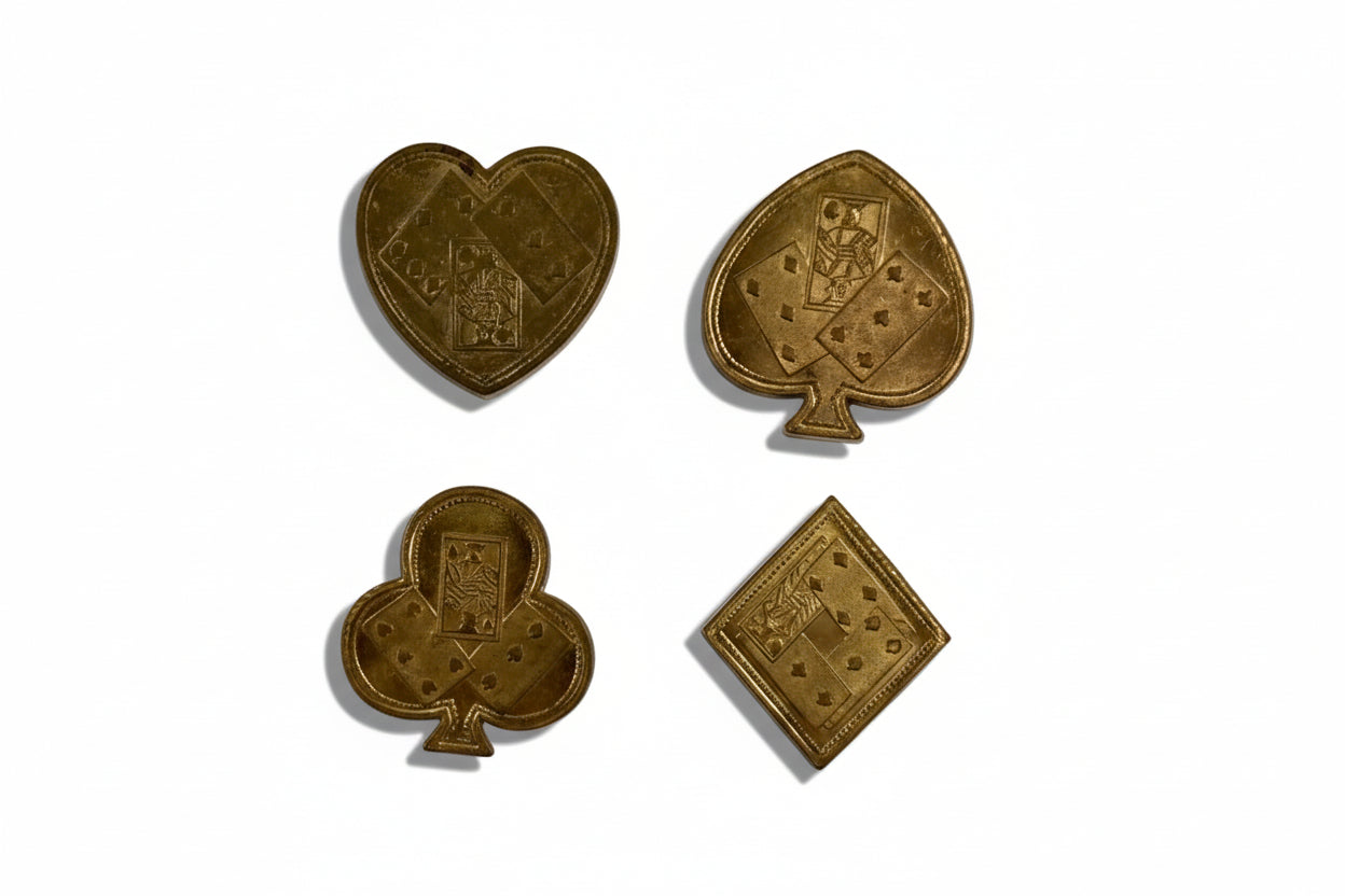 Brass trump markers - 1883