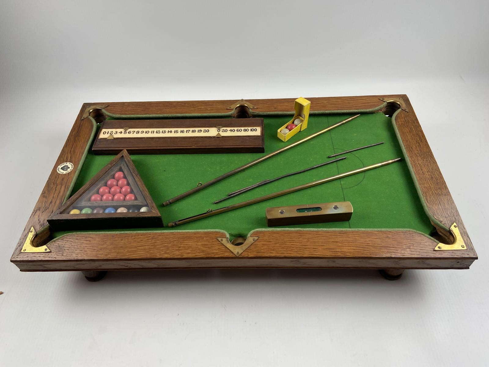 Miniature billiard table - c.1910