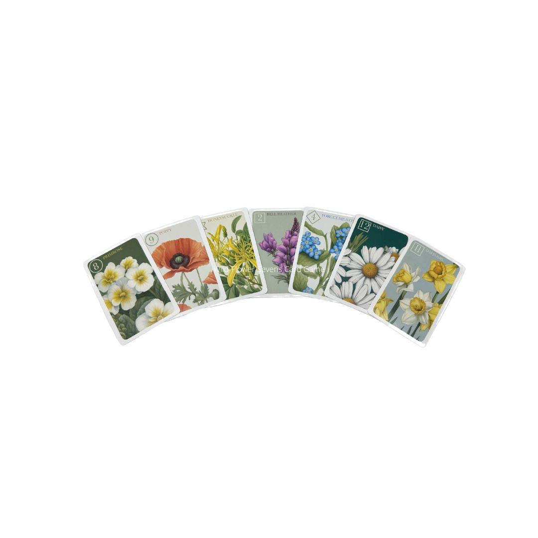 Wild-Flower Sevens Card Game