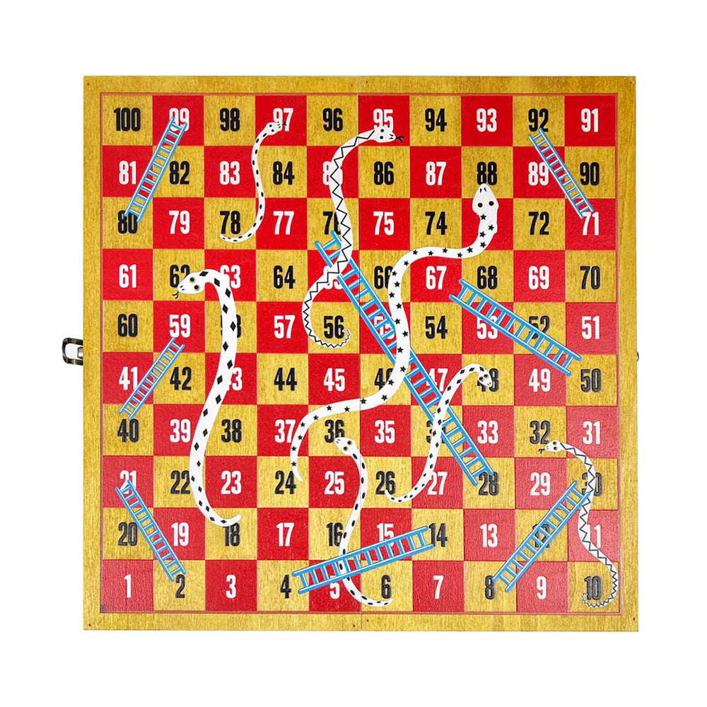 Wooden Snakes And Ladders