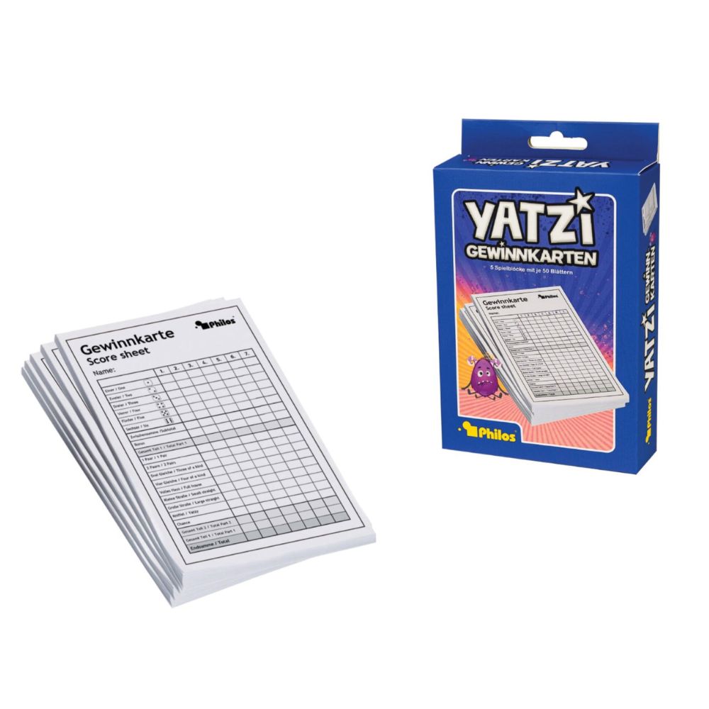 Yahzee - Score Sheets