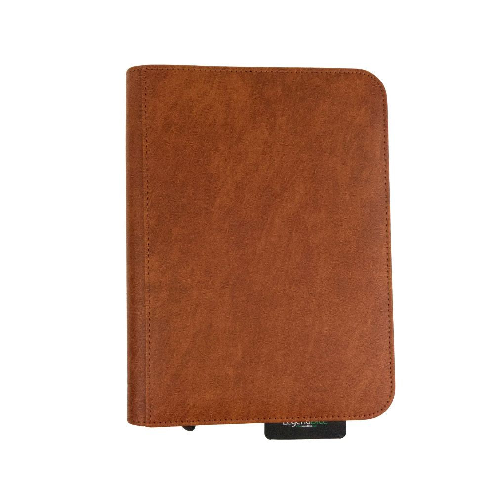 Zip Card Folder - 4 Pocket (160) - Leather Natural Brown