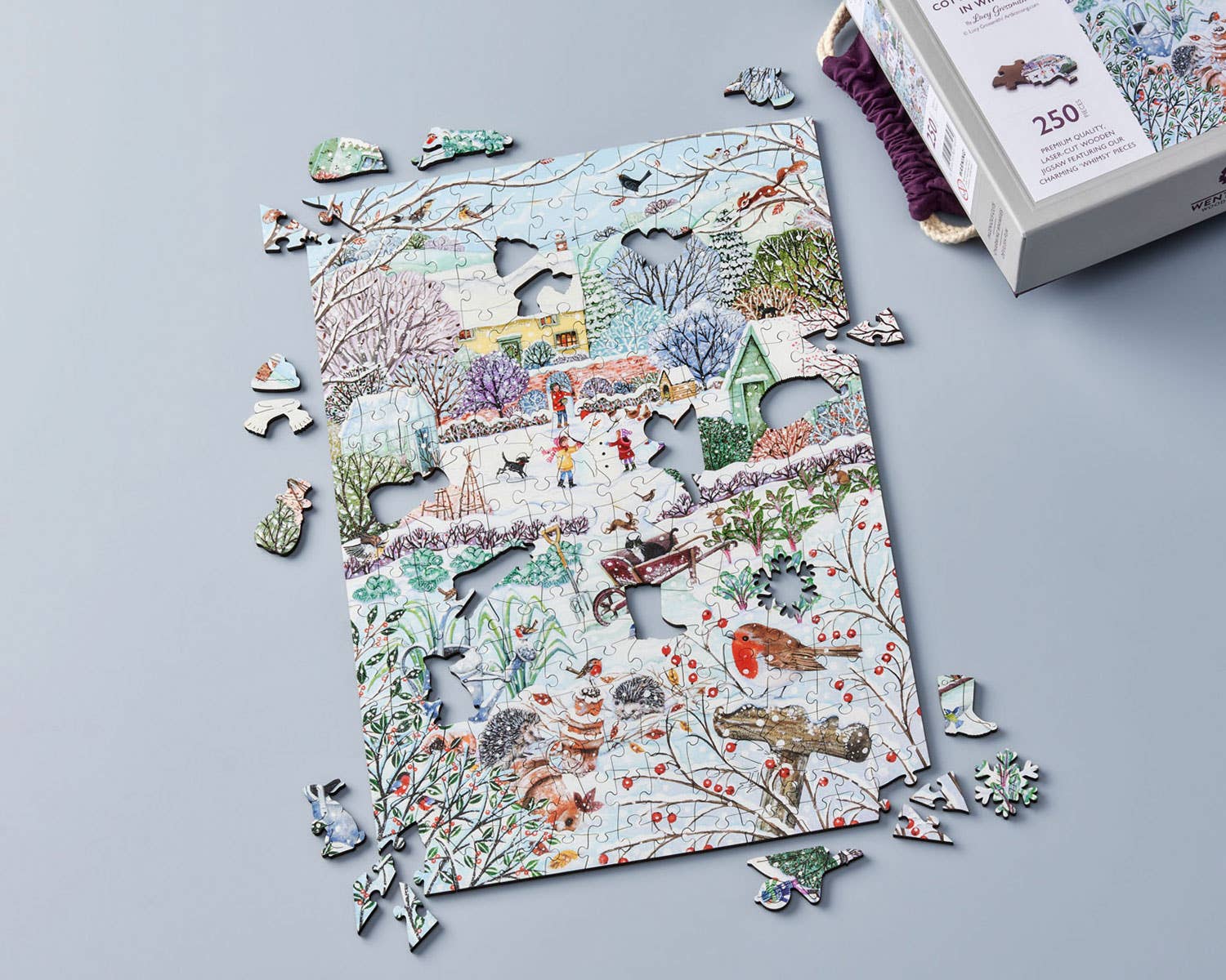 Cottage Garden in Winter: 100 large pieces