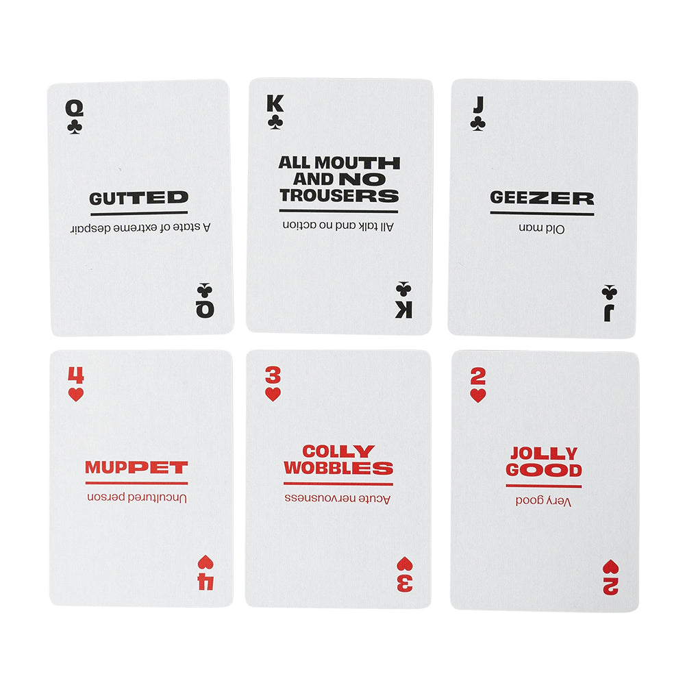 British Slang - Lingo Playing Cards