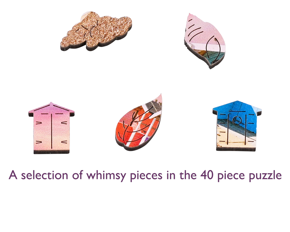 Beach Huts: 40 pieces - Wentworth jigsaw puzzle