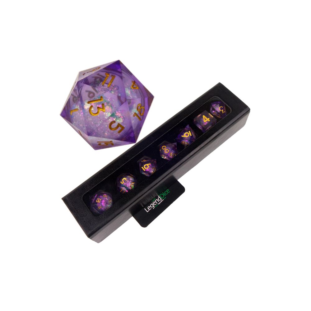 Iridescent Sorceress | Liquid Core Dice | 7-Polyhedral Set