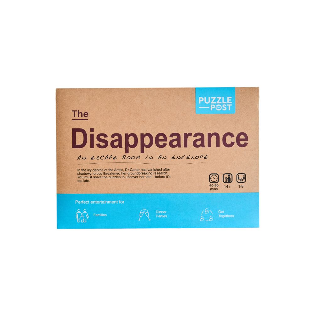 The Disappearance: an escape room in an envelope