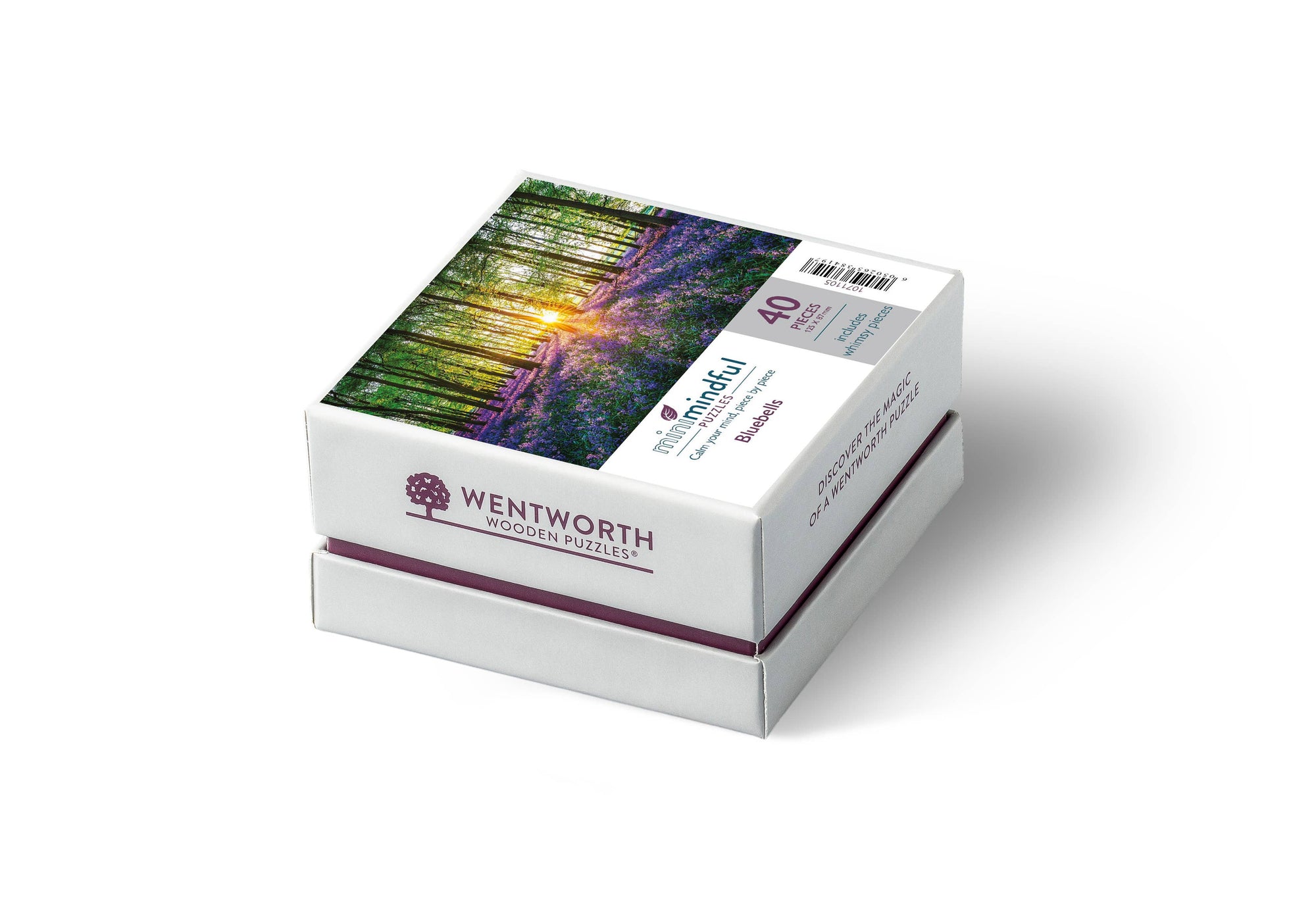 Bluebells Premium Wooden Mini Mindful Puzzle: 40 pieces - Wentworth jigsaw puzzle