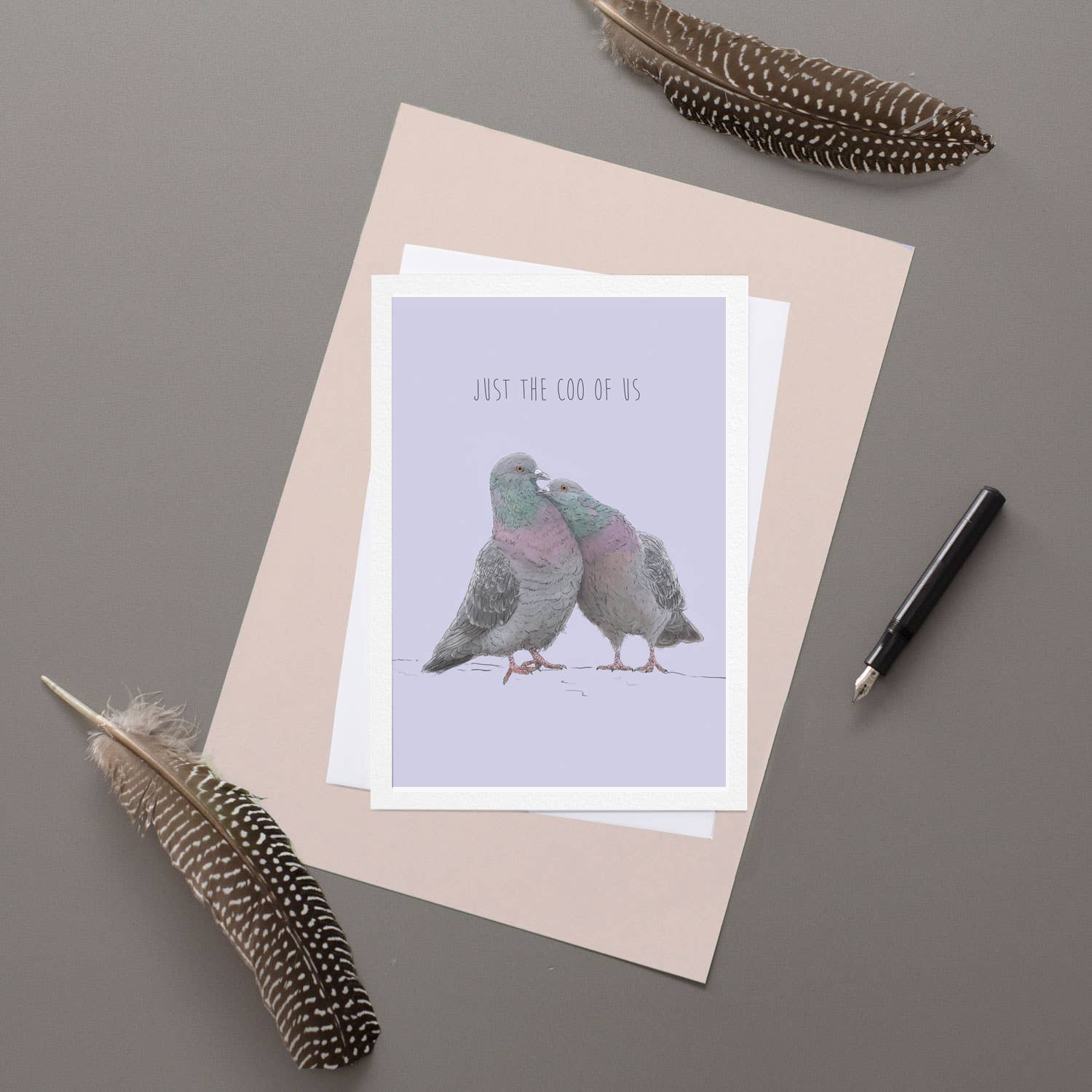 Just the Coo of us Greetings Card