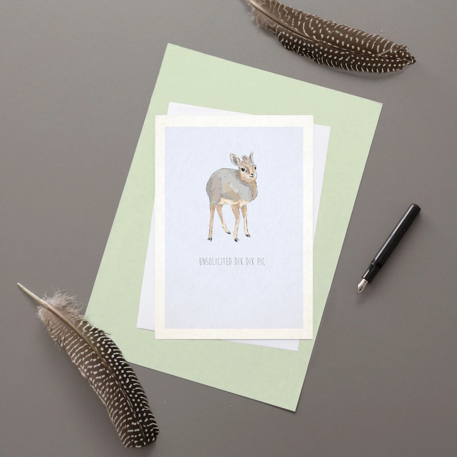 Unsolicited Dik Dik Pic greeting card
