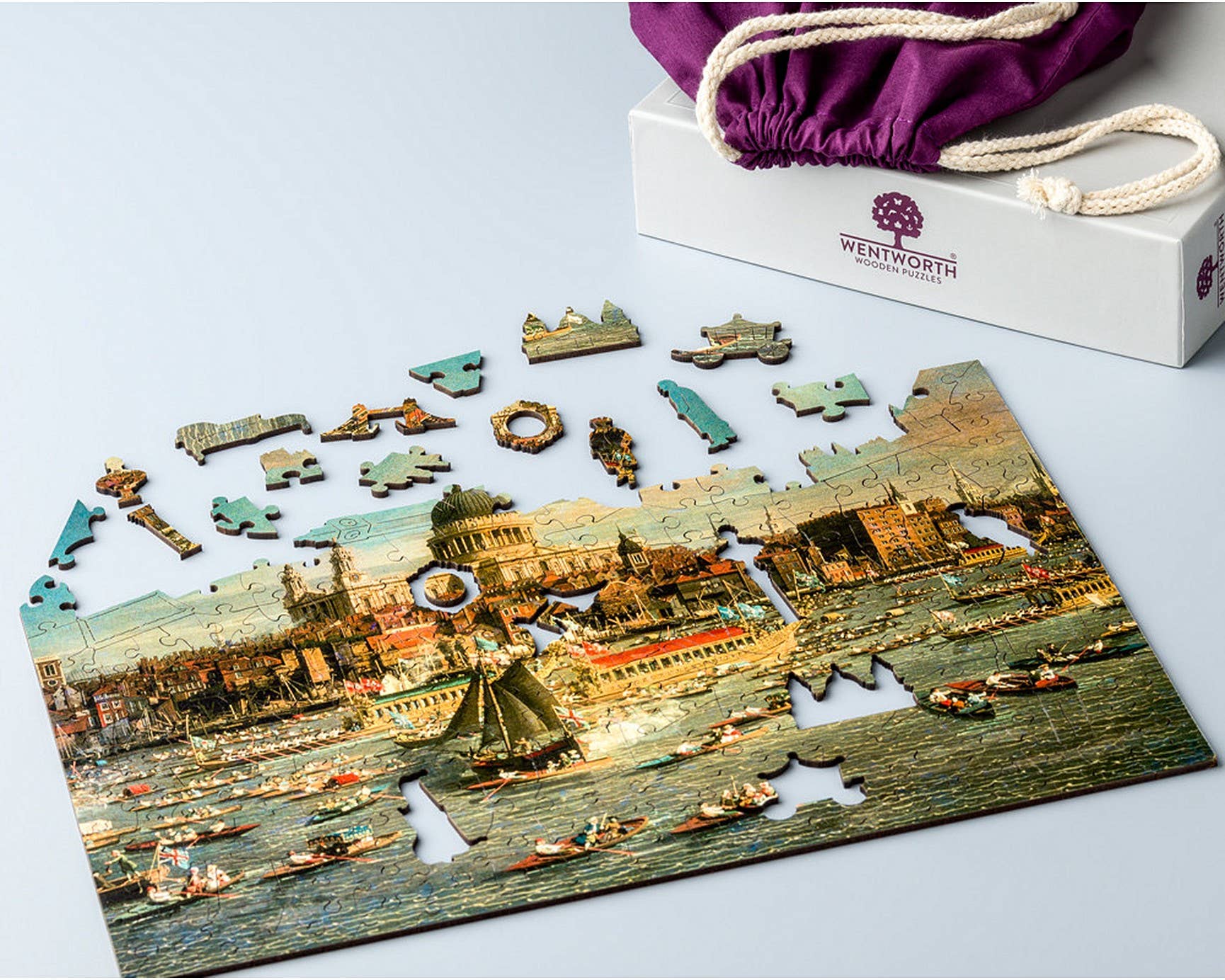 London, The Thames with View of the City of St.Paul: 250 pieces - Wentworth jigsaw puzzle