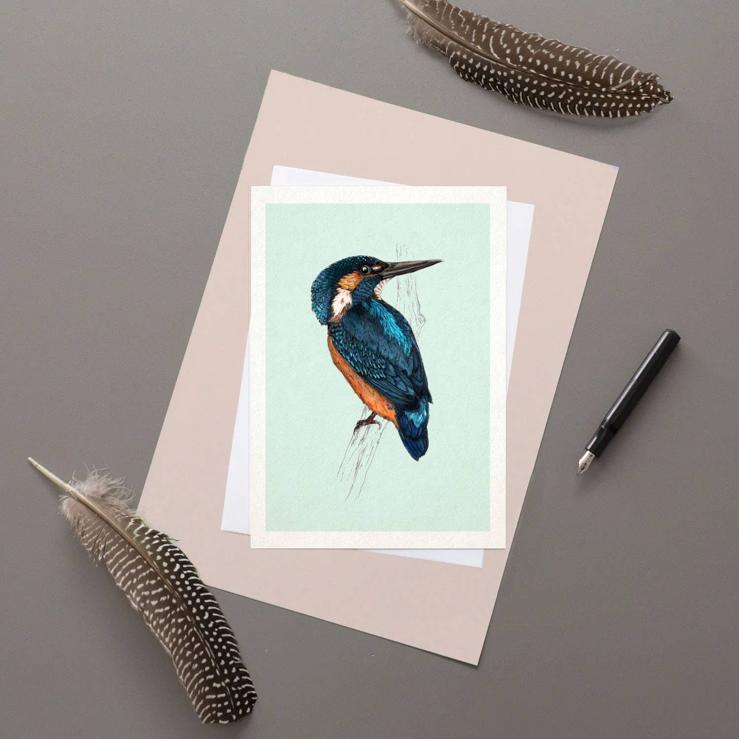 Kingfisher greeting card