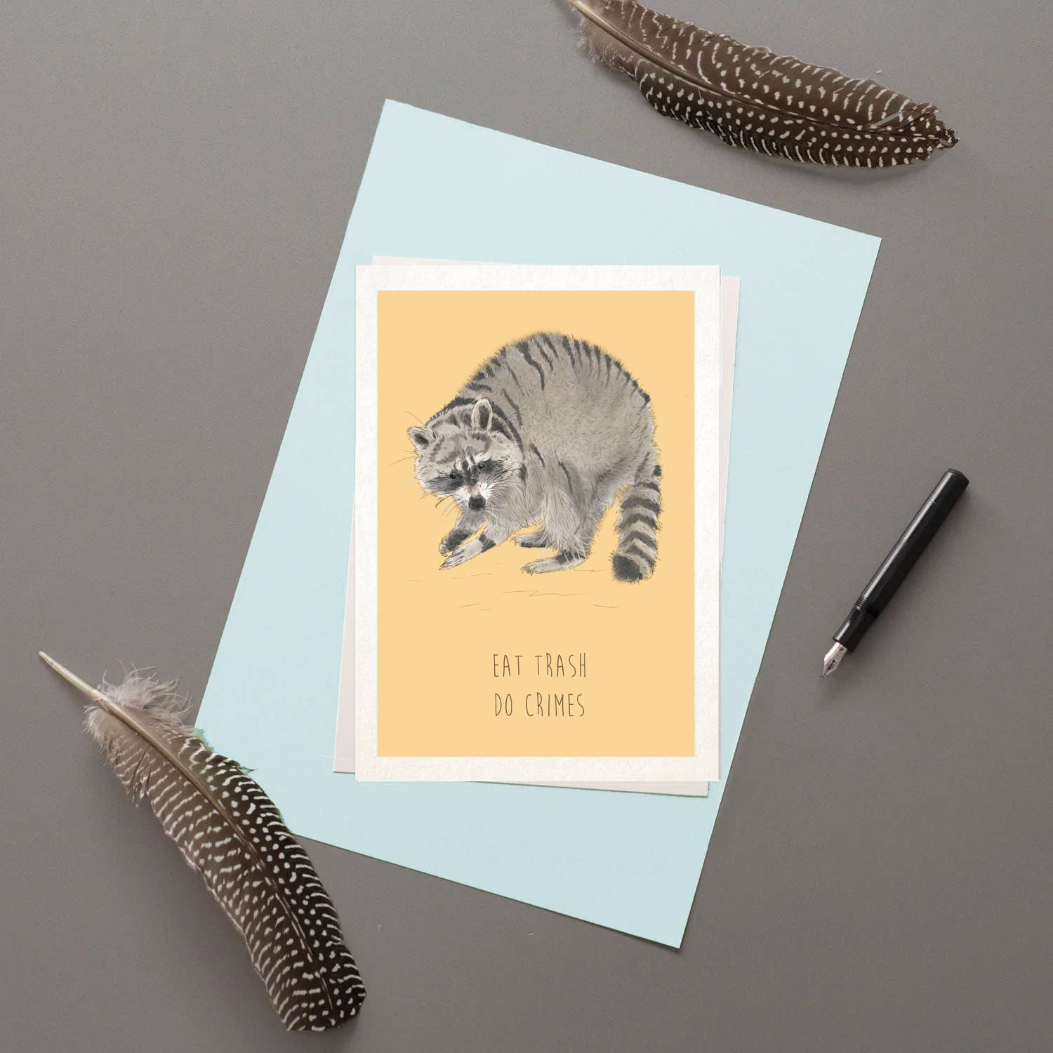 Eat Trash Do Crimes greeting card