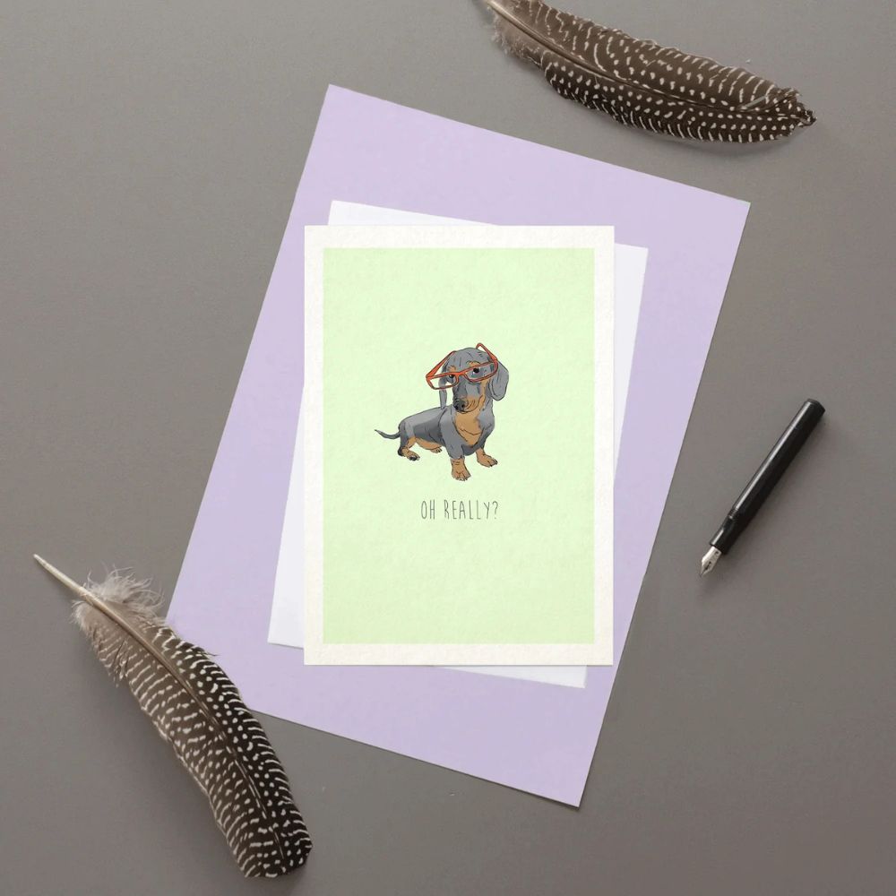 'Oh Really' greetings card
