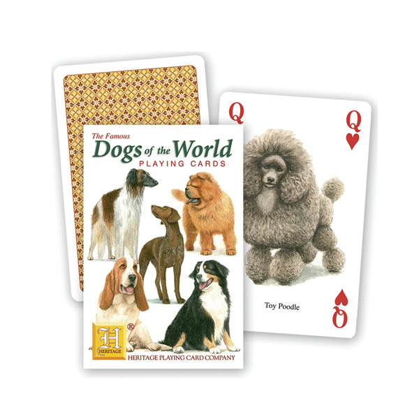 Dogs of the world playing cards, front of pack