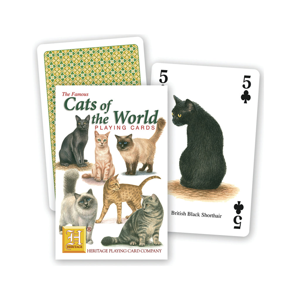 Cats of the world playing cards, front of pack