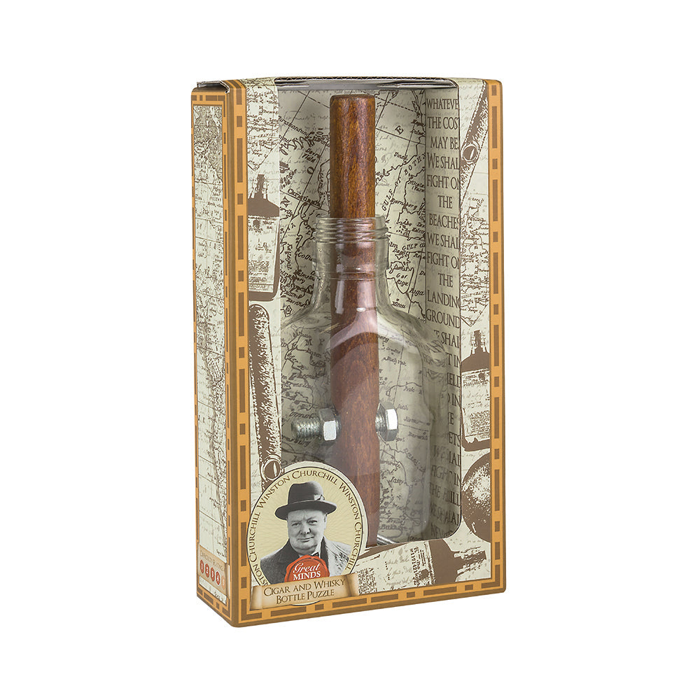 Professor Puzzle: Churchill's Cigar and Whisky Bottle - in box