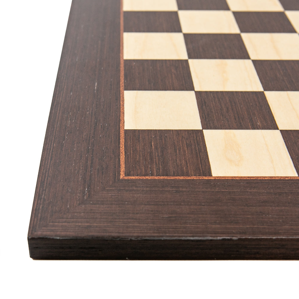 Oriel chess board: wenge and sycamore