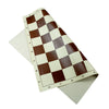Regent chess board: roll-up vinyl - Chess - Brown/cream / Large 18" (44 cm) - Hoyle's of Oxford