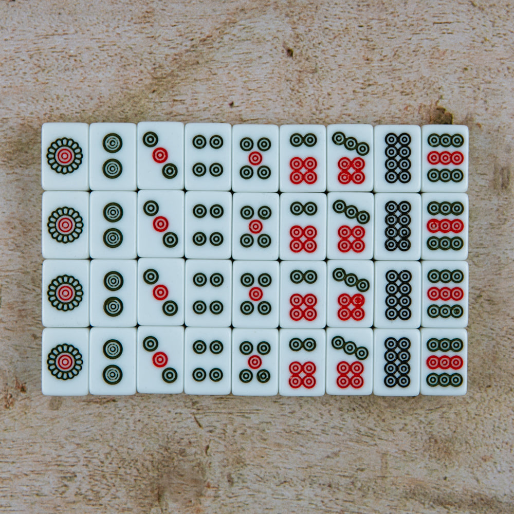 Faux leather travel case mah jong set (acrylic tiles)