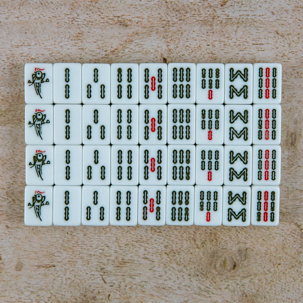 Faux leather travel case mah jong set (acrylic tiles)