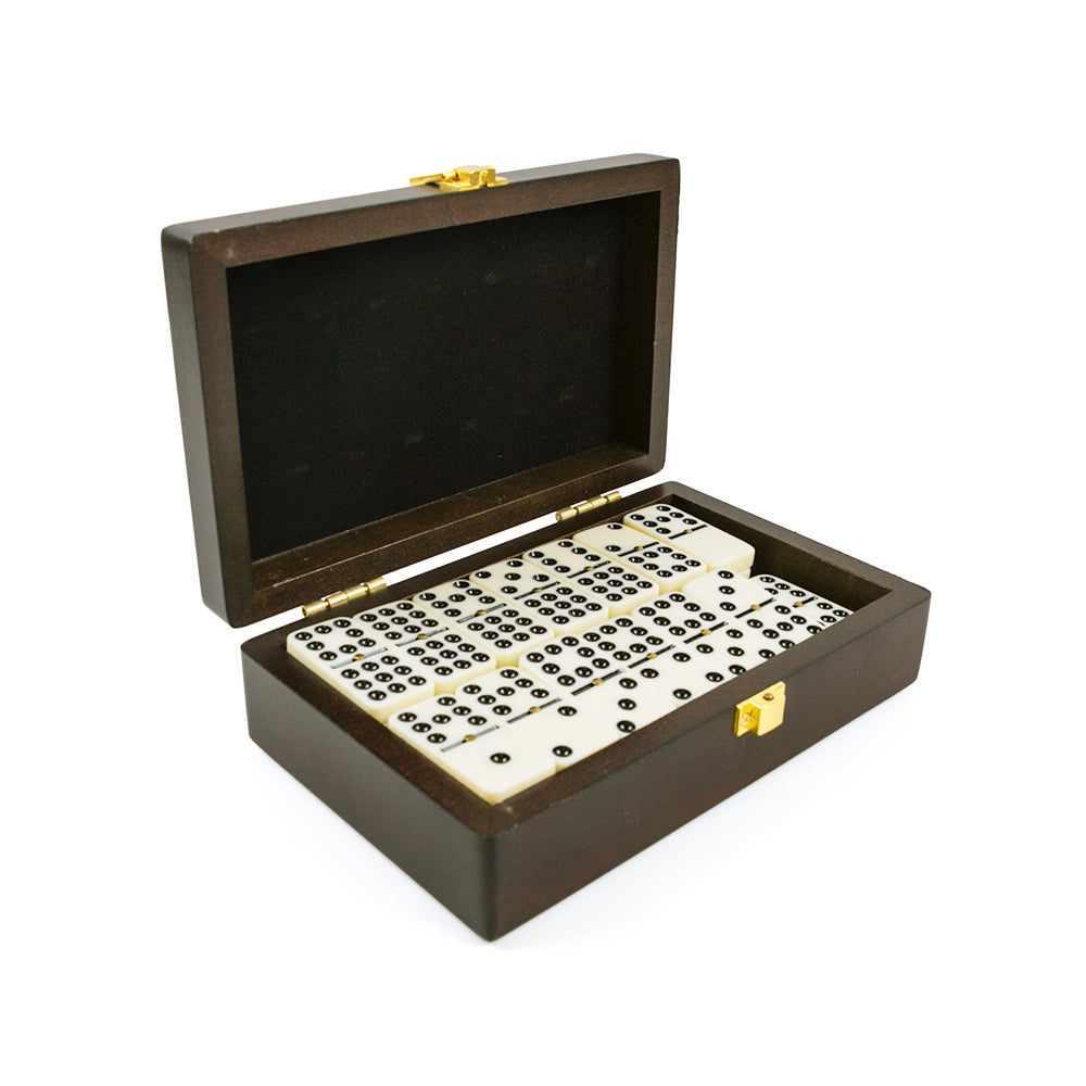 9x9 acrylic dominoes with spinners (wooden case)