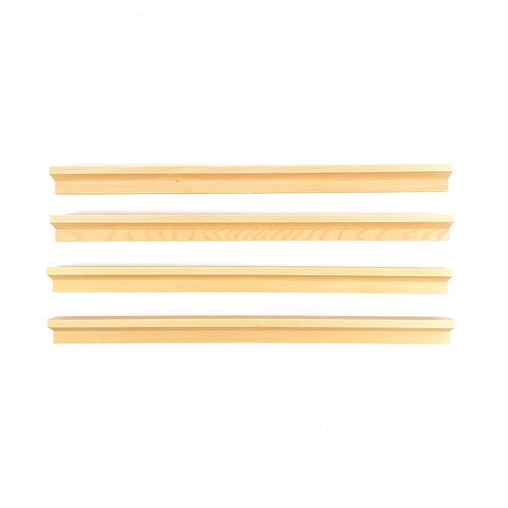 Beechwood mah jong racks x4