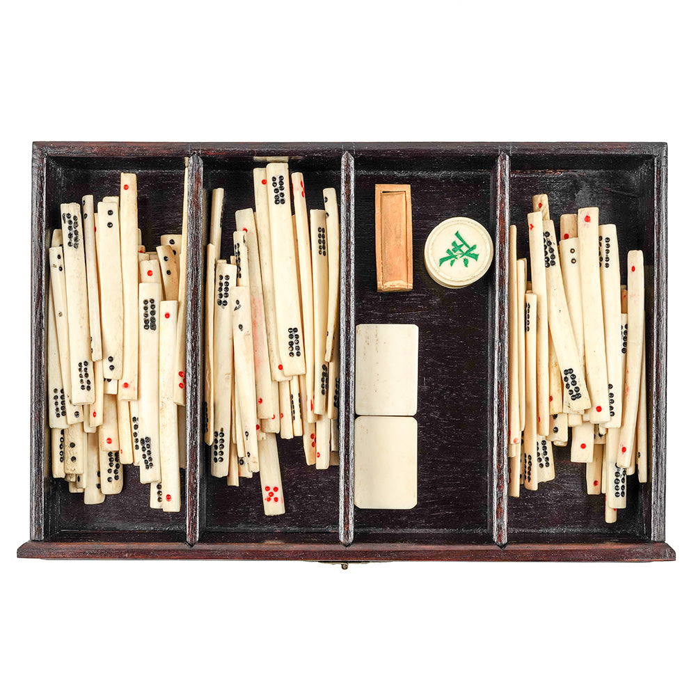 5-drawer Mahogany Mahjong Case - 1920s