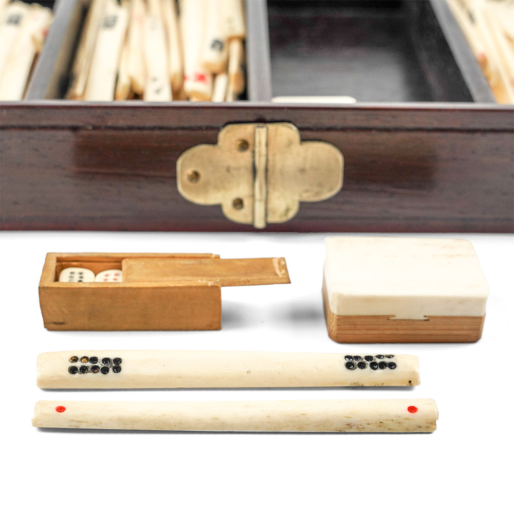 5-drawer Mahogany Mahjong Case - 1920s