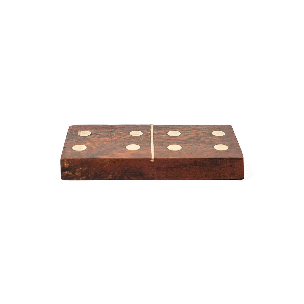 6x6 Wooden Dominoes (glass window case)