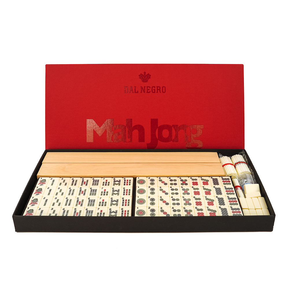 Mah jong set (acrylic tiles with racks)