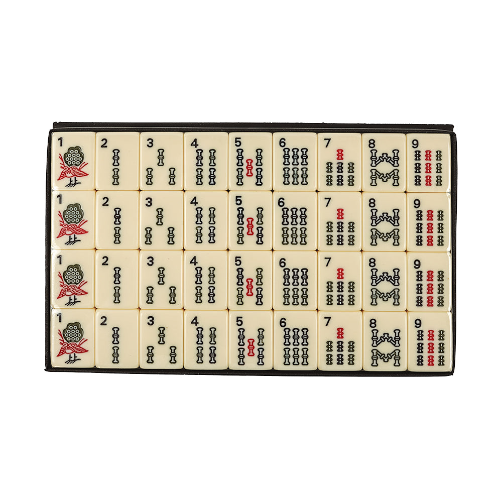 Mah jong set (acrylic tiles with racks)