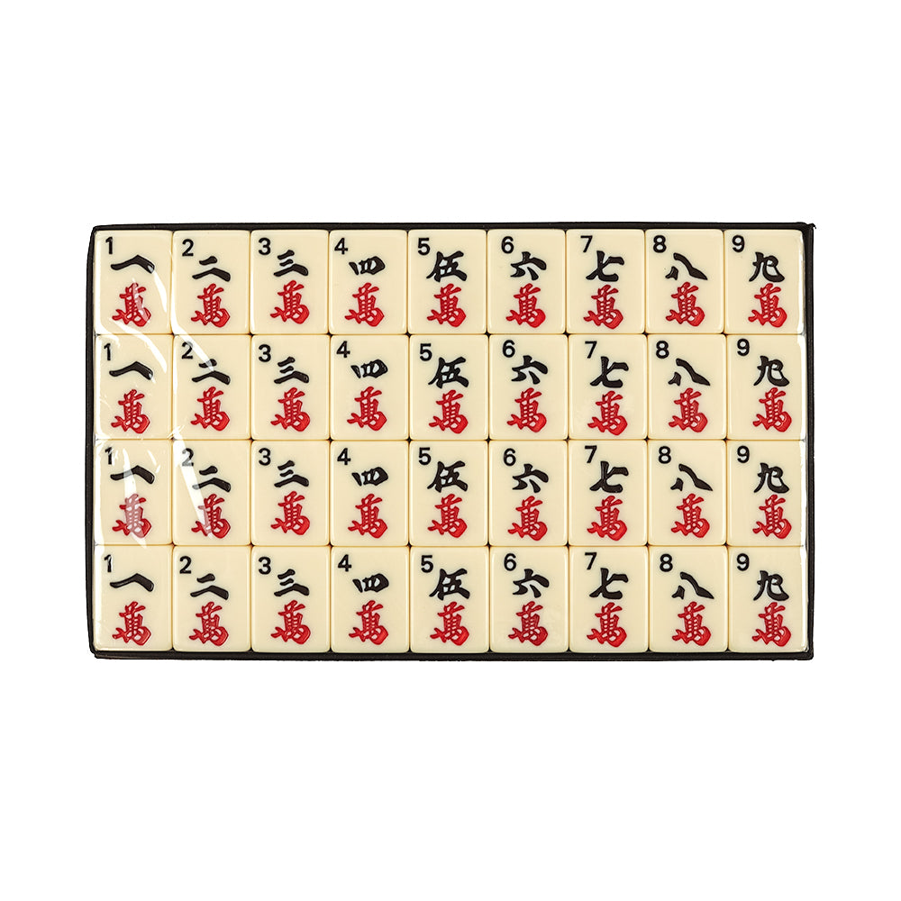 Mah jong set (acrylic tiles with racks)